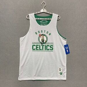 Boston Celtics Jersey Mens XXL White Green Reversible Street Hoop Basketball NBA